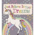 thumbnail image 3 of Ambesonne Feminine Duvet Cover Set, Believe in Your Dreams Say, Calking, Beige and Lilac, 3 of 3