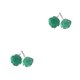 thumbnail image 3 of Jumpingount Pendientes con forma de flor de 2 piezas para mujer, joyería de rosa de estilo coreano, pendientes para niñas, plateada para fiesta Azul 2Conjunto, 3 of 6