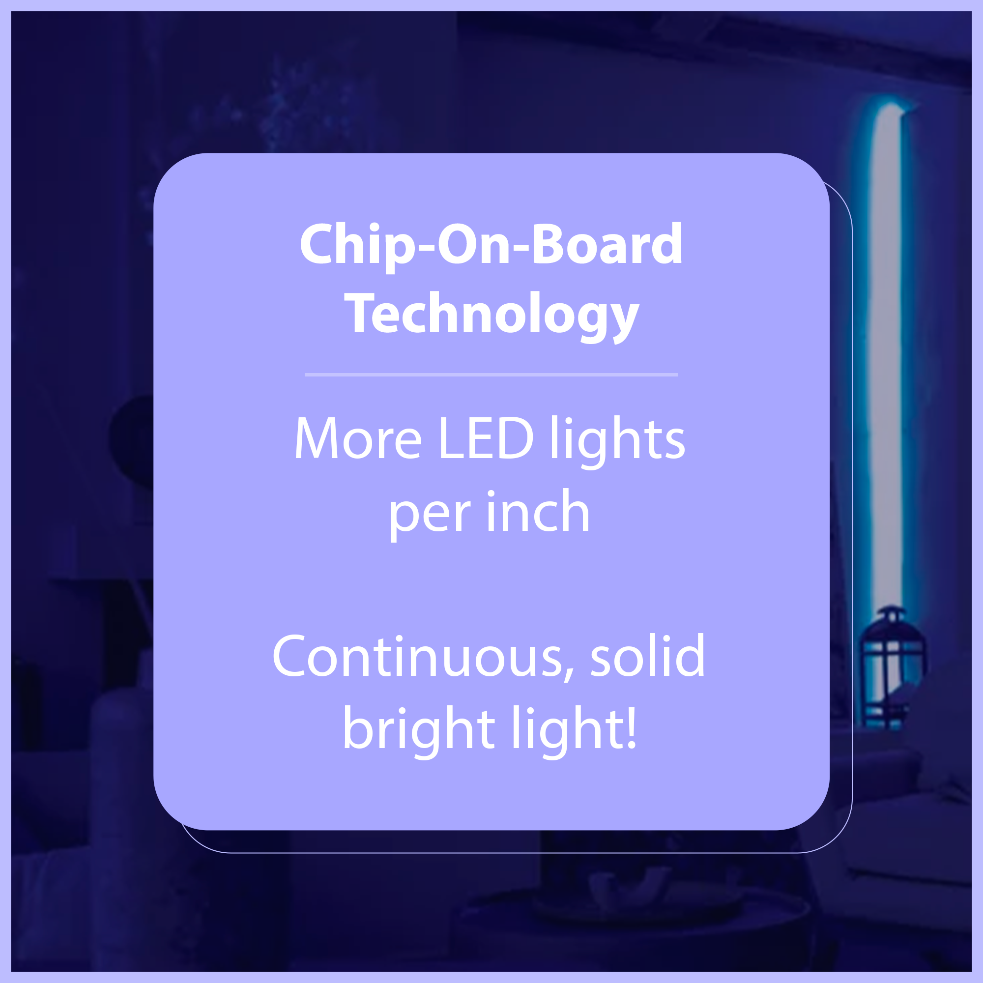 Ledeez Indoor 6 Ft USB Plug-in Neon Blue LED Light Strip