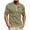 Green, variant on Men's Casual Henley Shirts Short Sleeve Button Cotton Tee Shirts Summer Lightweight Beach Crewneck Pullover Tee Tops