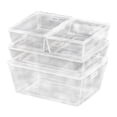 thumbnail image 2 of Caja de almacenamiento apilable en miniatura de 4 piezas para modelos de mini cotnainer con la de 1: 6 - Clear_Acrylic Acrílico transparente Sunnimix contenedor de casa de muñecas, 2 of 2