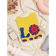 thumbnail image 3 of 4Th Of July Flower Art T-Shirt Women -Image by Shutterstock, Female 3X-Large, 3 of 4