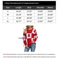 thumbnail image 3 of Sweaters for Women Color Block and Christmas Tree Printed Pullover Sweaters Crew Neck Warm Knit Sweater Shermie, 3 of 9