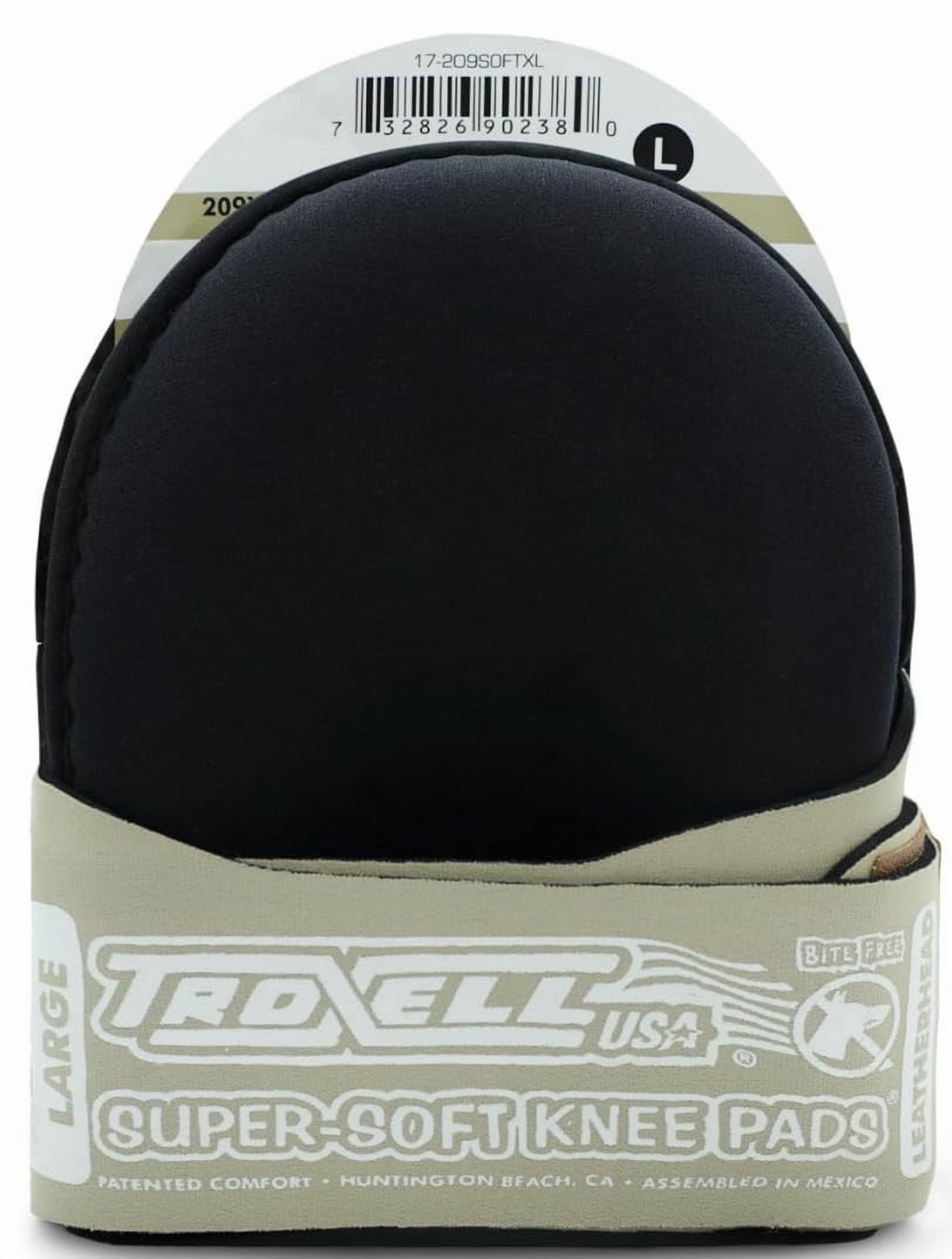 TROXELL USA SuperSoft Leatherhead Kneepads - (Large Size / Bagged in Pairs)