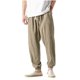 thumbnail image 2 of Ceisia Men's Breathable Loose Tapered Casual Pants with Elastic Drawstring Waist Yellow XXXXXL Gifts, 2 of 8