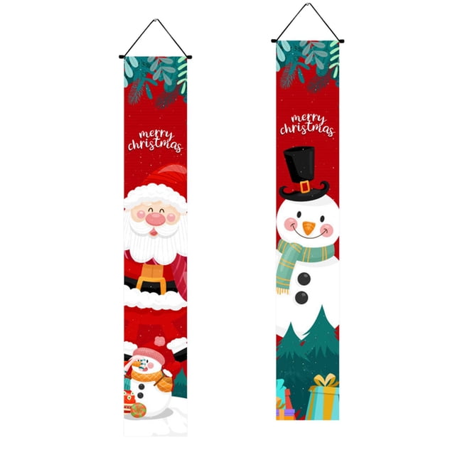 Decoración colgante de puerta de pared de Navidad Decoración de escena multipropósito Accesorios de fondo Regalo Adornos colgantes Pareado para Estilo G Gloria Decoraciones pareado
