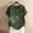 Army Green, variant on Blczomt Casual Tops for Women Short Sleeve Spring Summer Dressy Shirt Loose Fit Floral Crew Neck Green Blouse for Women