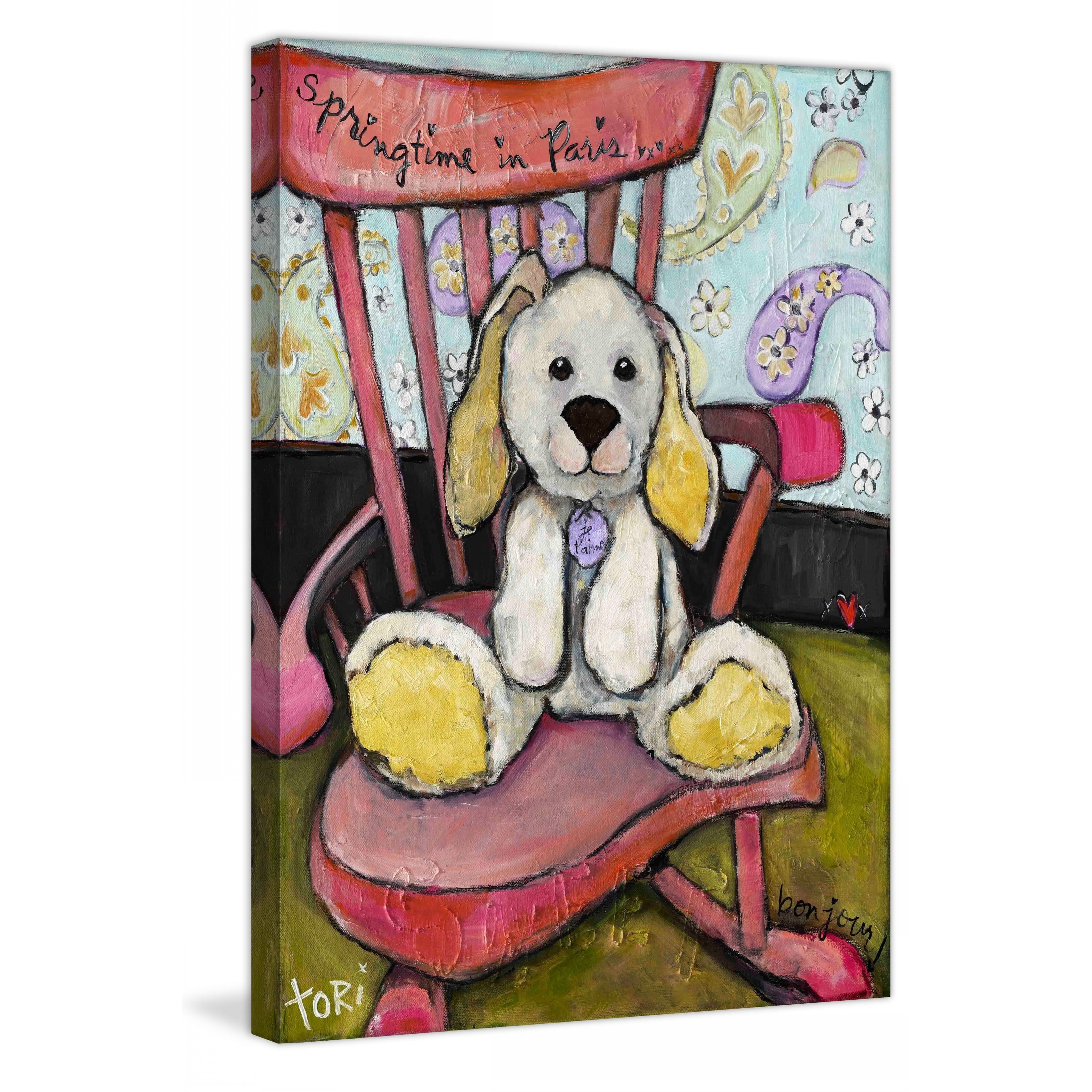 Marmont Hill "Springtime in Paris" by Tori Campisi Painting Print on Canvas