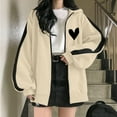 thumbnail image 2 of Vedolay Cardigan for Women Long Sleeve Button Down Blazer Jacket Coat Outwear with Pockets Beige,S, 2 of 4