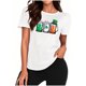 thumbnail image 1 of Mujeres Manga Corta de Verano Tops Día de San Valentín Impreso Cuello Redondo, Camisa de Moda Casual Blusa, 1 of 8