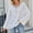 White, variant on Pullover Sweaters For Women Sevevn Womens Long Sleeve Sweaters Fall V Neck Knit Drop Shoulder Pullover Sweater Jumper Tops