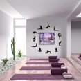thumbnail image 5 of Bathroom Decor Canvas Wall Art Funny Bathroom Sign Wall Decor Zen Lotus Flower Stone Candle Sand Spa Painting for Bathroom Yoga Room Purple Bathroom Artwork Framed 12"x16", 5 of 6