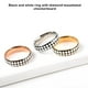 thumbnail image 4 of Anillo con diseño de tablero de ajedrez Qarigey Joyería elegante Dorado talla 7 AP016439-01, 4 of 6