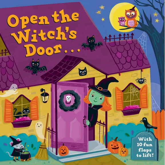 Pre-Owned Open the Witch's Door: A Halloween Lift-The-Flap Book (Board book) 0593373332 9780593373330