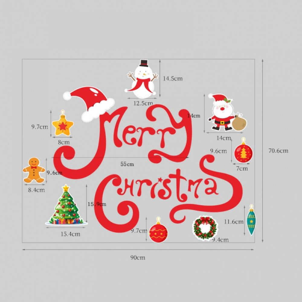 Christmas Garage Decoration Magnets Stickers Happy Holidays Merry Christmas Refrigerator Stickers Christmas Garage Door Decals for Christmas Party Supplies Home Decorations