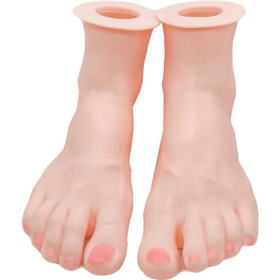 Silicone Lifesize Foot Model Female Mannequin Feet Model for Shop Retail Jewellery Sandals Shoe Socks Display Art Sketch