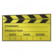 Beistle Hollywood Movie Film Clapboard Foil Cutout Awards Night Decor Party Decoration