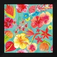thumbnail image 2 of Farida Zaman 20x20 Black Modern Wood Framed Wall Art Titled - Tutti Frutti Pattern IB, 2 of 6