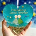thumbnail image 4 of Heart Shaped Sea Glass Decoration Handmade Sea Glass Ornaments Souvenir Christmas Decoration For Friends, 4 of 5
