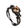 thumbnail image 1 of Anillo de cobre de moda para mujer y niña, decoración personalizada, anillos de joyería, accesorio decorativo para boda, fiesta de compromiso Ropa, zapatos y accesorios Miscelánea champán Sonducket AP014450-03, 1 of 6