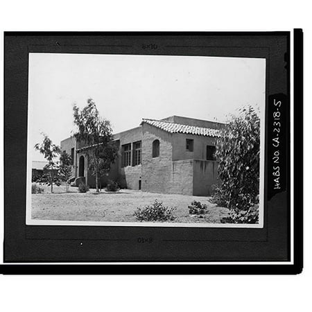 Historic Print, Rancho Santa Fe School (Second), 6024 Paseo Delicias, Rancho Santa Fe, San Diego County, CA - 5, 16" x 20"