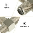 10pcs F Type Coax Splitters 3 Way F Type Female to 2 Female Coaxial
