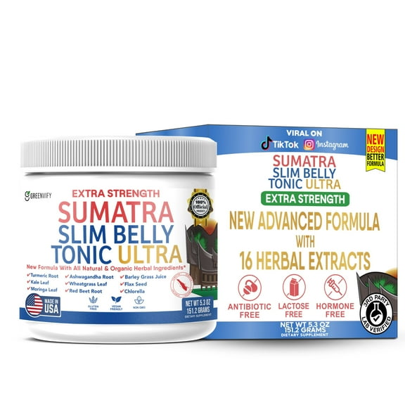 GreenVify Sumatra Slim Belly Tonic Ultra, Advanced Weight Management Powder, 30 Servings