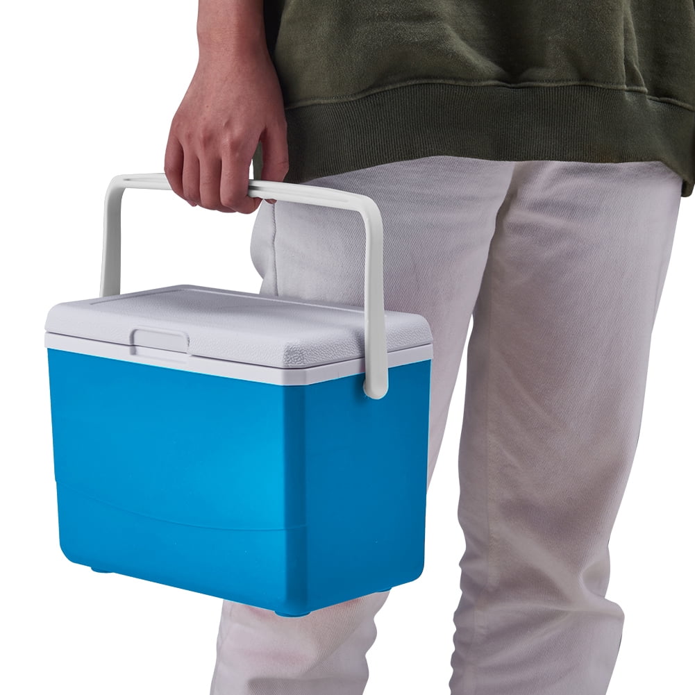 Insulated Cooler, Yucurem 3L Insulated Portable Cooler with Handle Ice Bucket Leak Proof Outdoor Hard Cooler for Beach, Picnic (Blue)