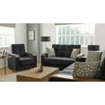 thumbnail image 3 of Ottomanson Origins X Sleeper Loveseat, Black Microfiber Fabric, 3 of 8