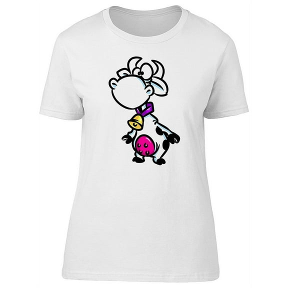 Cow Cartoon T-Shirt Women -Image by Shutterstock, Female XX-Large