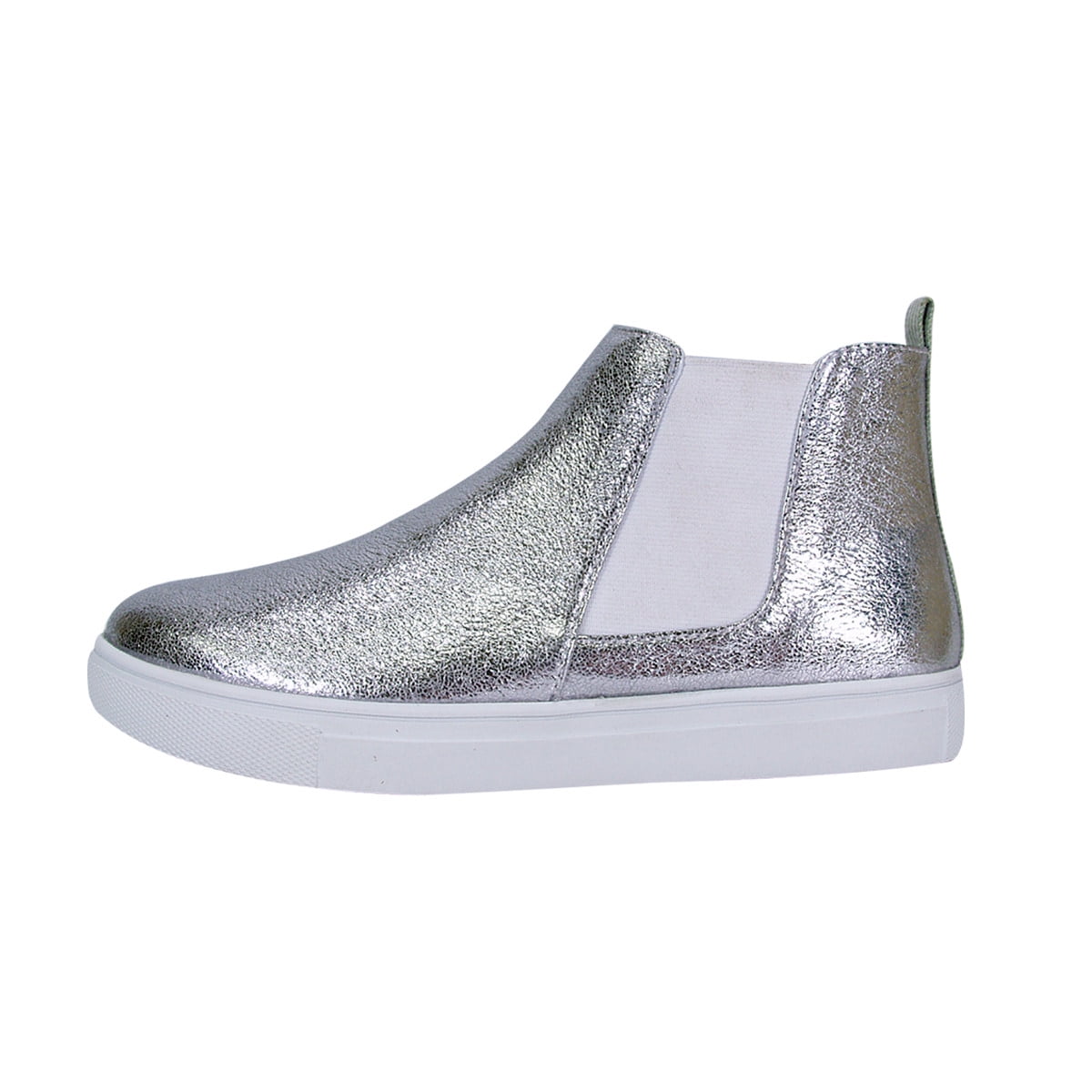 FUZZY Autumn Women's Wide Width Comfort Bootie SILVER 6.5