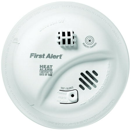 BRK HD6135FB Rate-of-Rise Heat Alarm, 135 deg F, 85 dB, Thermistor LED Display