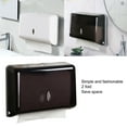 thumbnail image 2 of Wall Mounted Paper Towel Dispenser Commercial Z-fold Paper Towel Dispenser for Kitchen, Bathroom, Hotel Restaurant, Holds 200 Sheets, No Punching[Black], 2 of 5