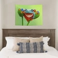 thumbnail image 4 of Kdxio Flying Frog On Branch Wall Hanging Tapestries Banner For Bedroom College Dorm Home Living Room Party Decor 29X37 In, 4 of 8