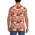 thumbnail image 4 of Pofeuu Skull rock record Print Men's Muscle T-Shirt, Sleeveless, Muscle Tank, Classic Muscle Tee Top For Men Casual Sleeveless Muscle T-Shirt Trendy Clothes-Small, 4 of 7