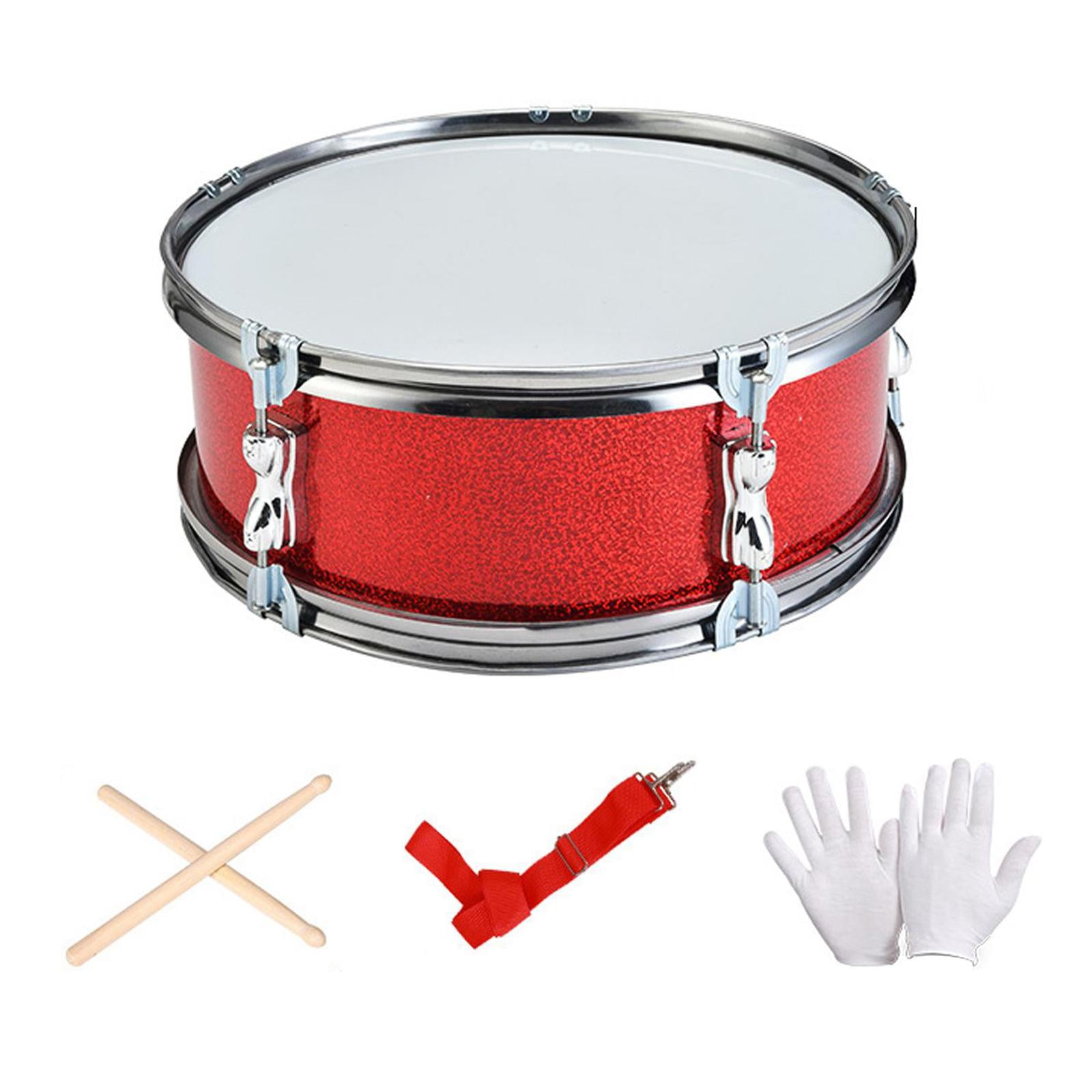 Snare Drum Percussion Instrument Music Drum Drum Set with Stainless Steel Build for Beginners Boys Children Parties