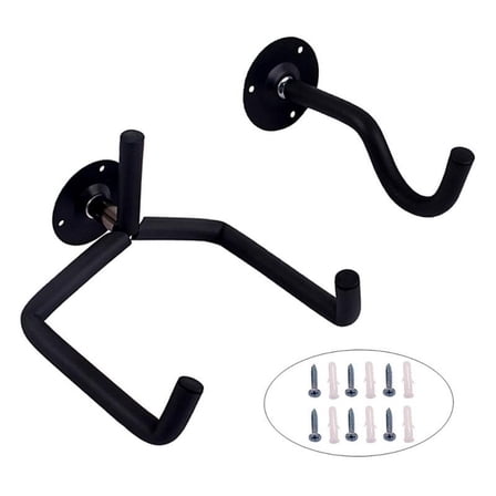 Guitar Wall Mount Hanger Guitar Wall Mount Hanging Bracket Horizontal Wall Hook Holder Stand with Screws for Guitar Bass