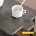 thumbnail image 4 of Set de mesa auxiliar Apicizon, 40 x 30 x 52 cm, color gris, 2 niveles, 4 of 8