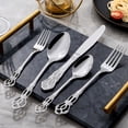 thumbnail image 3 of 20/40pcs of Beautiful Vintage Silverware Set, Made of silvery Stainless Steel, Perfect for Elegant Dining, an Ideal Gift for Women, And Suitable for Home Kitchens, Restaurants, And Weddings, 3 of 9
