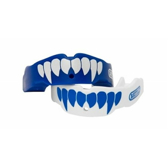 Battle Fangs Protège-Dents de Football - Protège-Dents de Sport avec Sangle Amovible - Embout Protecteur Compatible avec Ou Sans Orthèses
