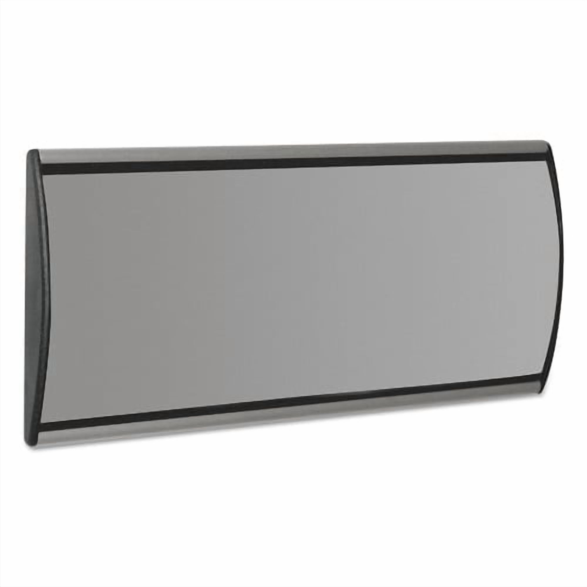 Advantus People Pointer Wall/Door Sign, Aluminum Base, 8.75 x 4, Black/Silver, Each