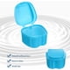 thumbnail image 4 of Caja para dentaduras postizas azul claro con cesta. Caja azul para guardar aparatos dentales y protector bucal., 4 of 5