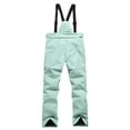 thumbnail image 4 of Women Snow Pants Ski Bibs Snowboarding Adjustable Straps Thermal Warm Waterproof Windproof Winter Overalls, 4 of 4