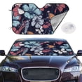 thumbnail image 2 of Balery Flowers ad Butterflies Print Car Windshield Sun Shade,Windshield Sunshade for Car Pickup Truck SUV Accessories-Medium, 2 of 7