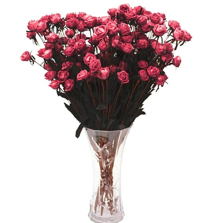 15 Heads Artificial Fake Full Blooming Rose Flower Bouquet Home Office Decoration Country Style