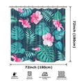 thumbnail image 3 of Cute Floral Waterproof Shower Curtains 72x72 Inch Waterproof Hook Bath Curtain Fabric Machine Washable with Hooks, 3 of 10