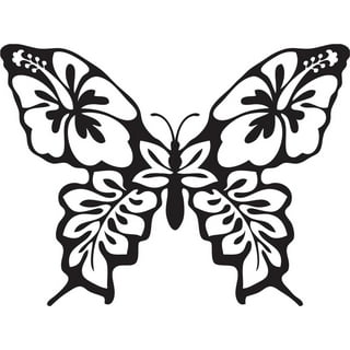 Butterfly Art Rubber Stamp TTS117-07 - Blank Page Muse Art Rubber
