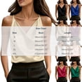 thumbnail image 3 of SSZMDLB Women Sleeveless V Neck Tank Top Satin Solid Slim Fit Elegant Party Blouse Casual Summer Tops Dressy Basic Tee Shirt Date Night Outfits, Pink S, 3 of 8