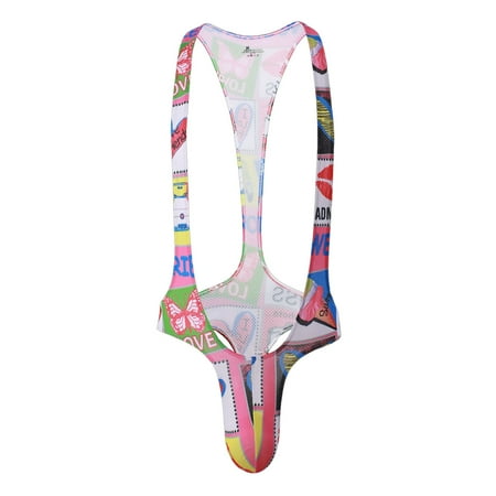 Midwennn Male Patterned Thong Jumpsuit Women s Lingerie plus Sized