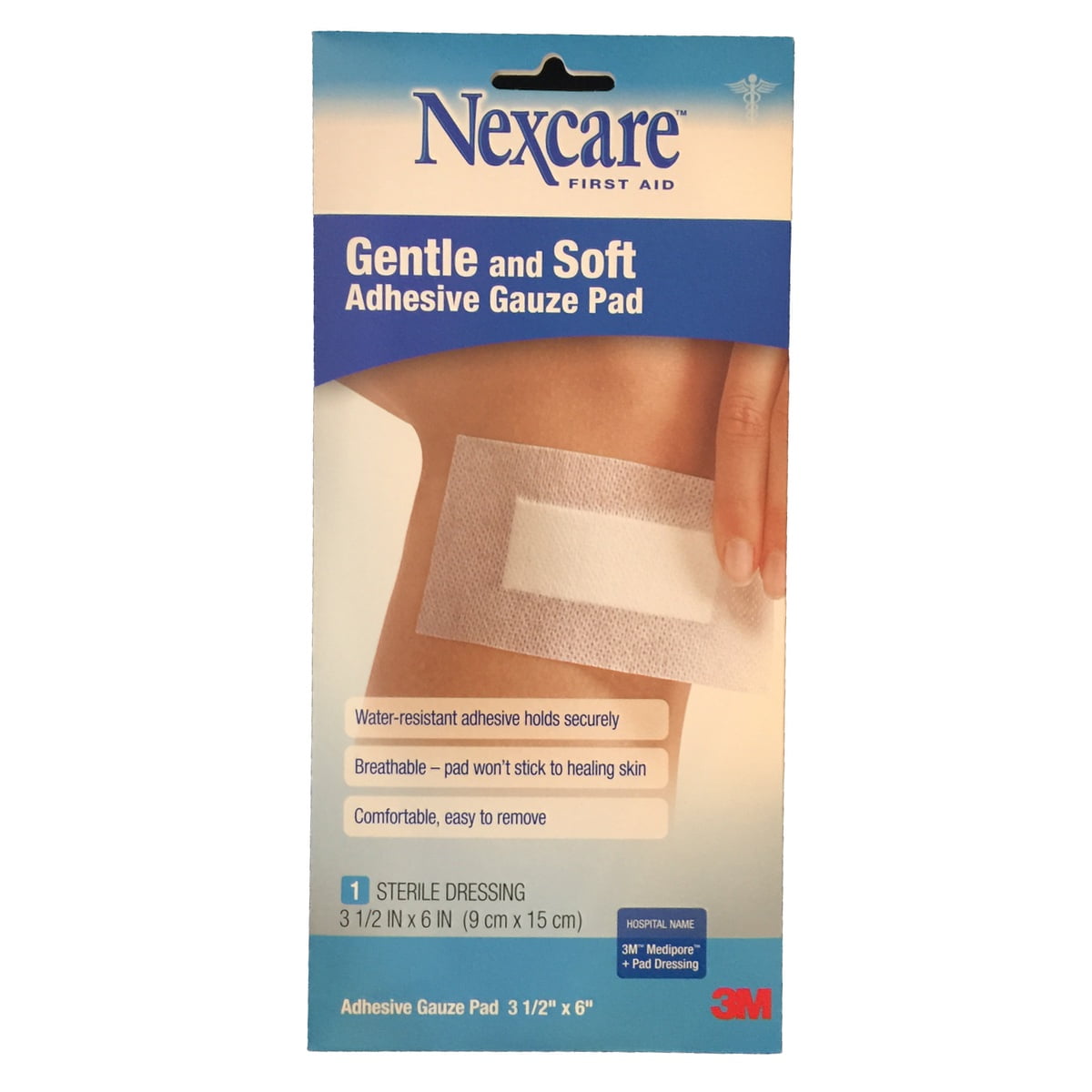 3M Nexcare First Aid Premium Adhesive Gauze Pad, 1 ea